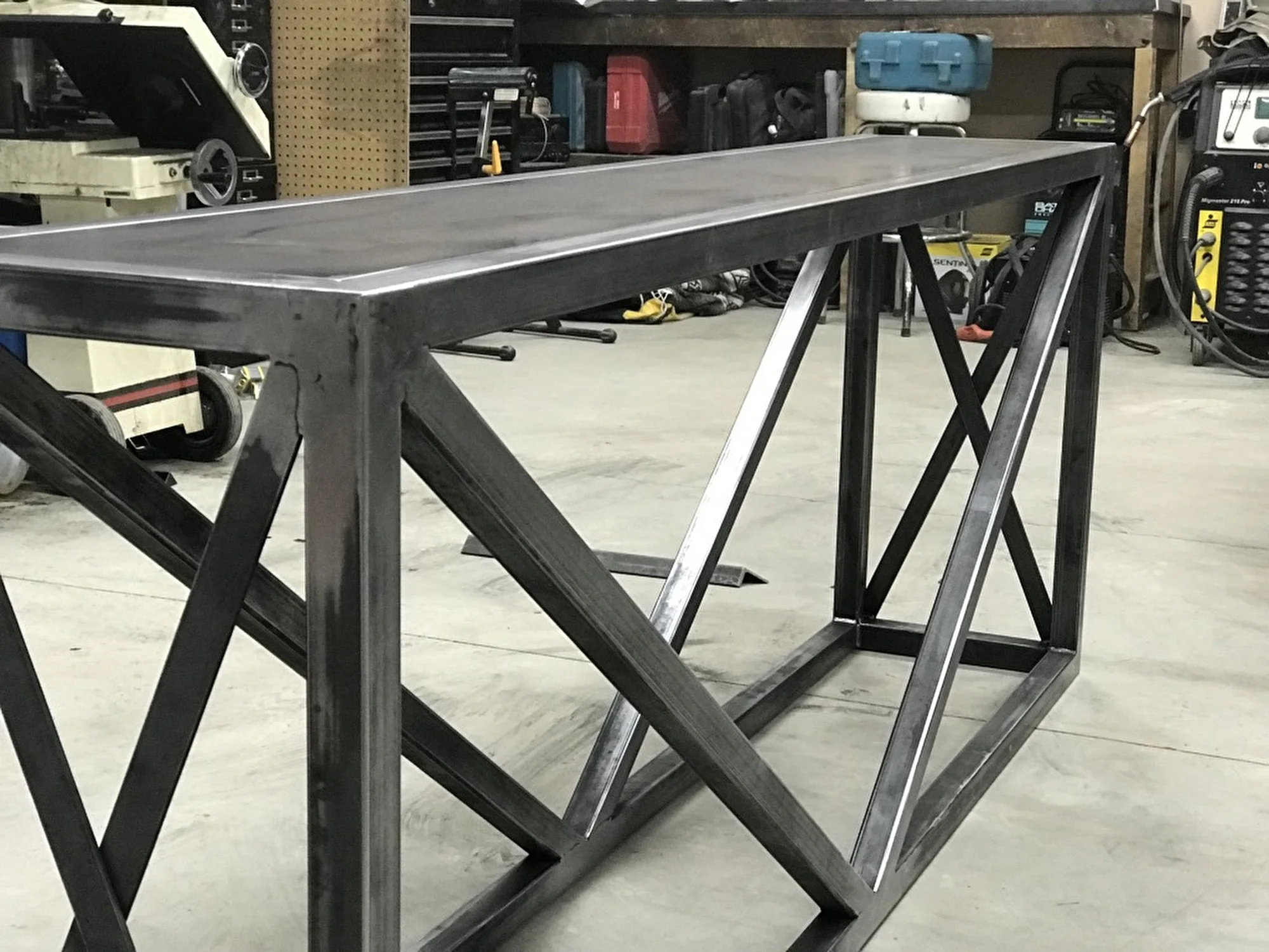 Wood Rack with Metal Top (painted), view 2