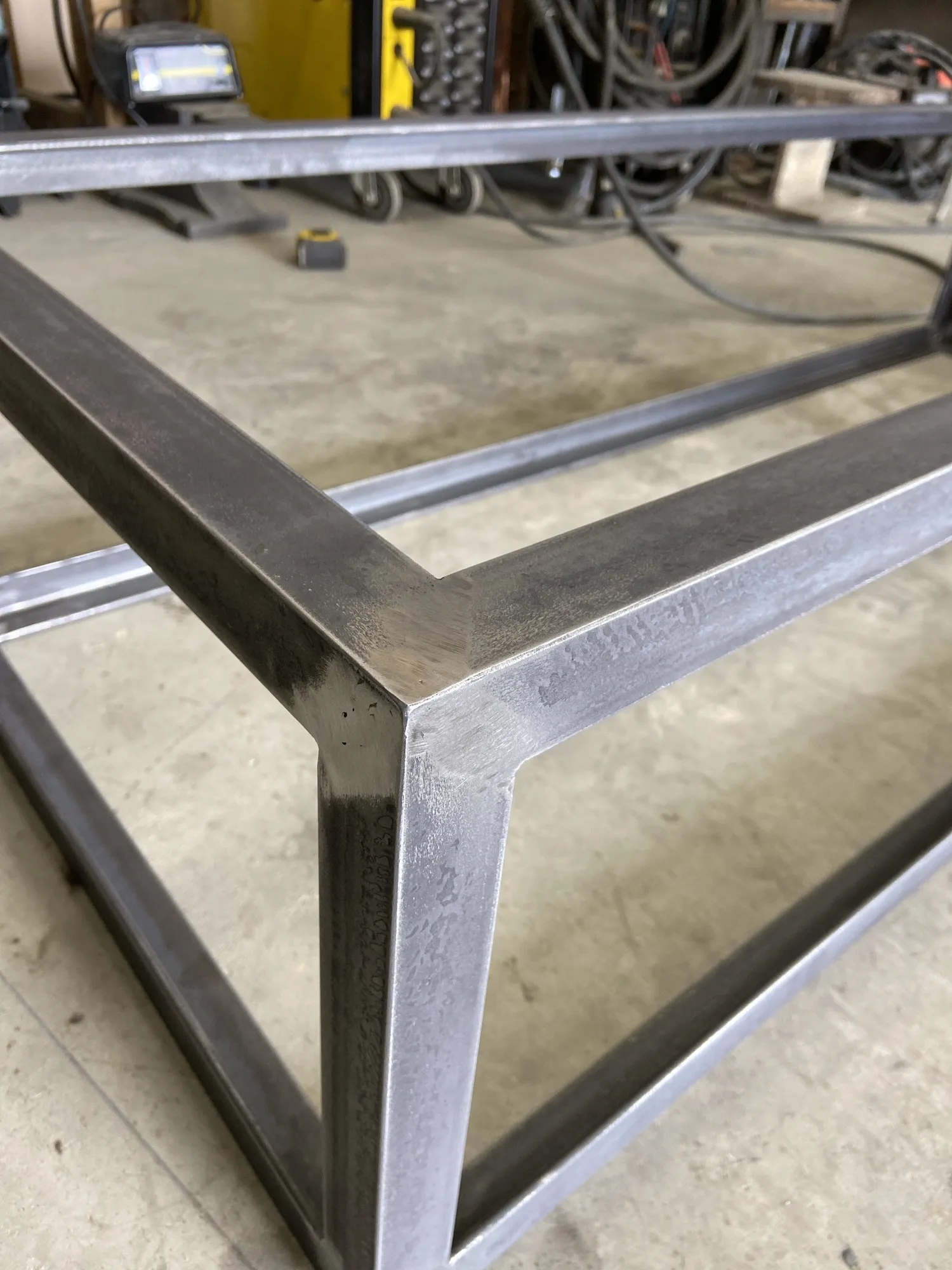 Double Miter Table Base, Steel (angle iron)