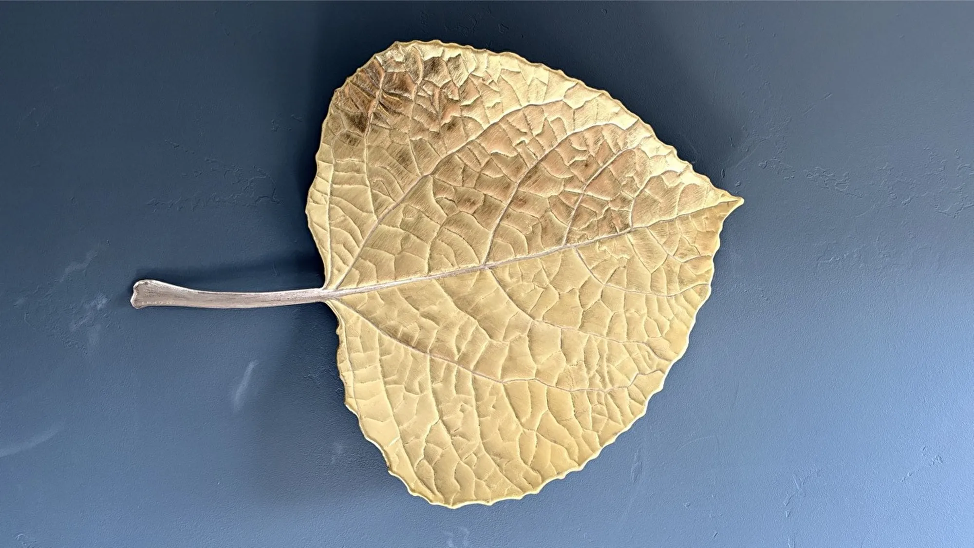 Imprinted, Bronze, 23.75 carat gold leaf