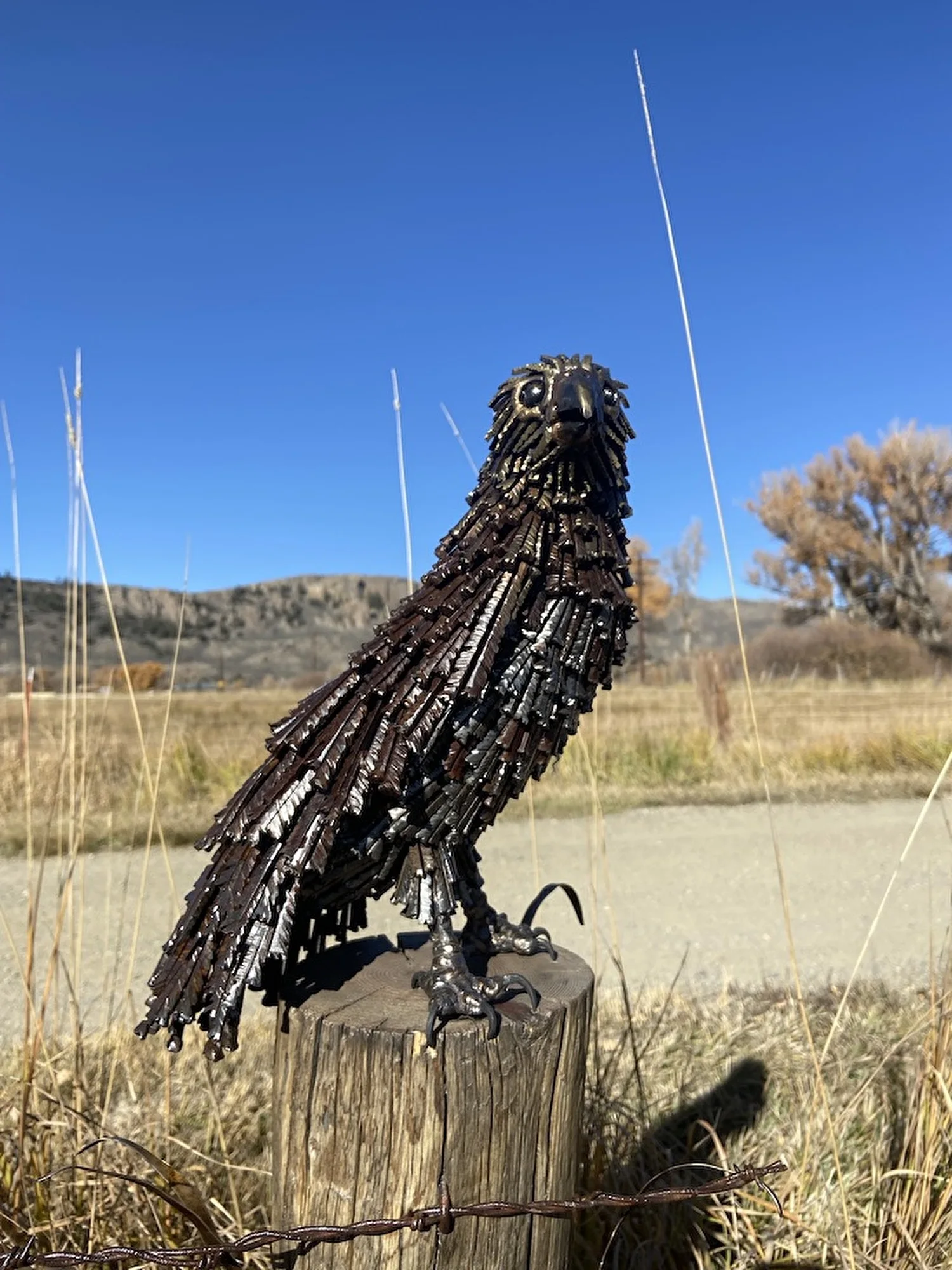 Dawn Patrol, Masonry nails on steel frame (over 1000 nails)