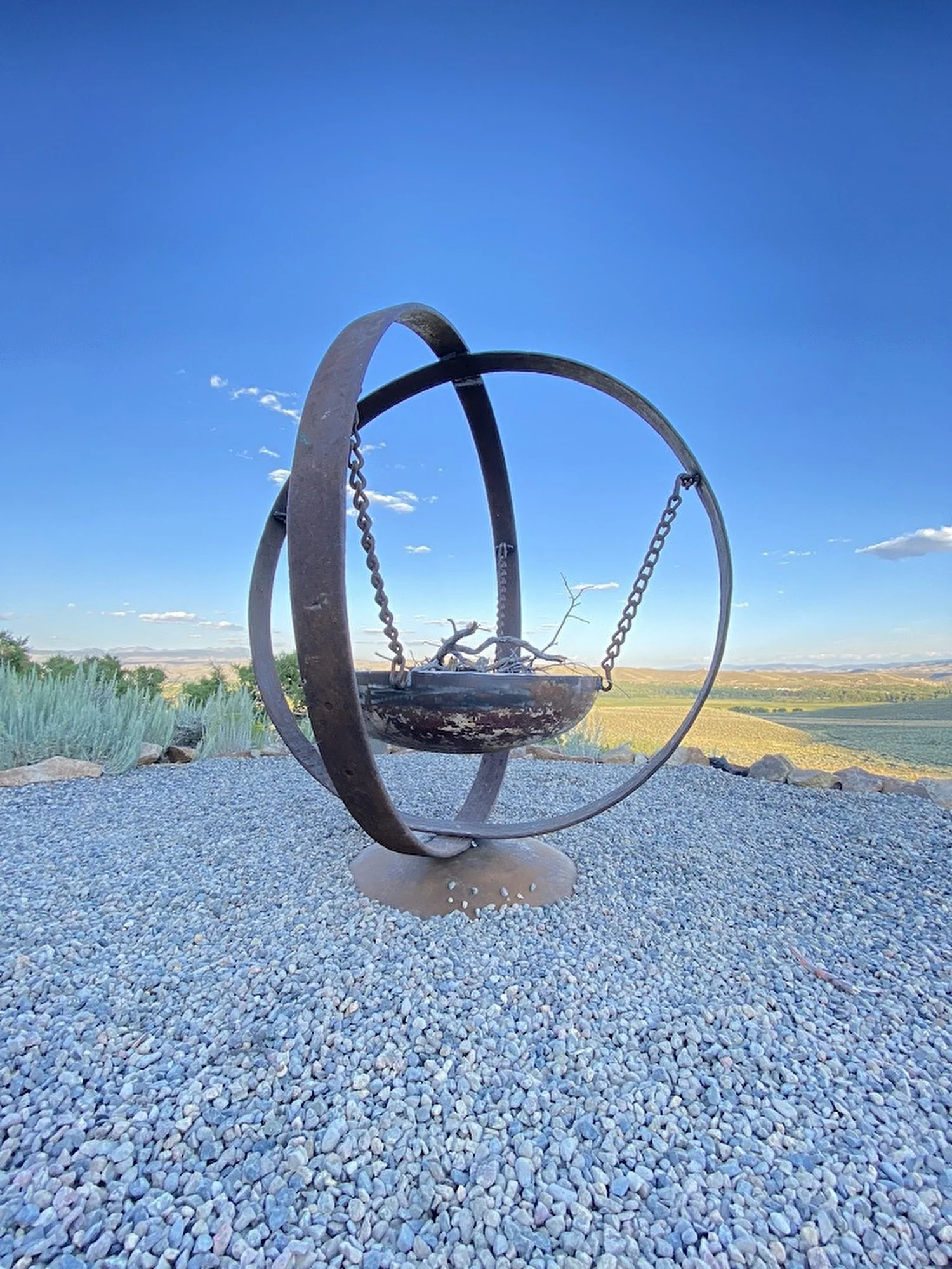 Wagon Wheel Fire Pit, view 2