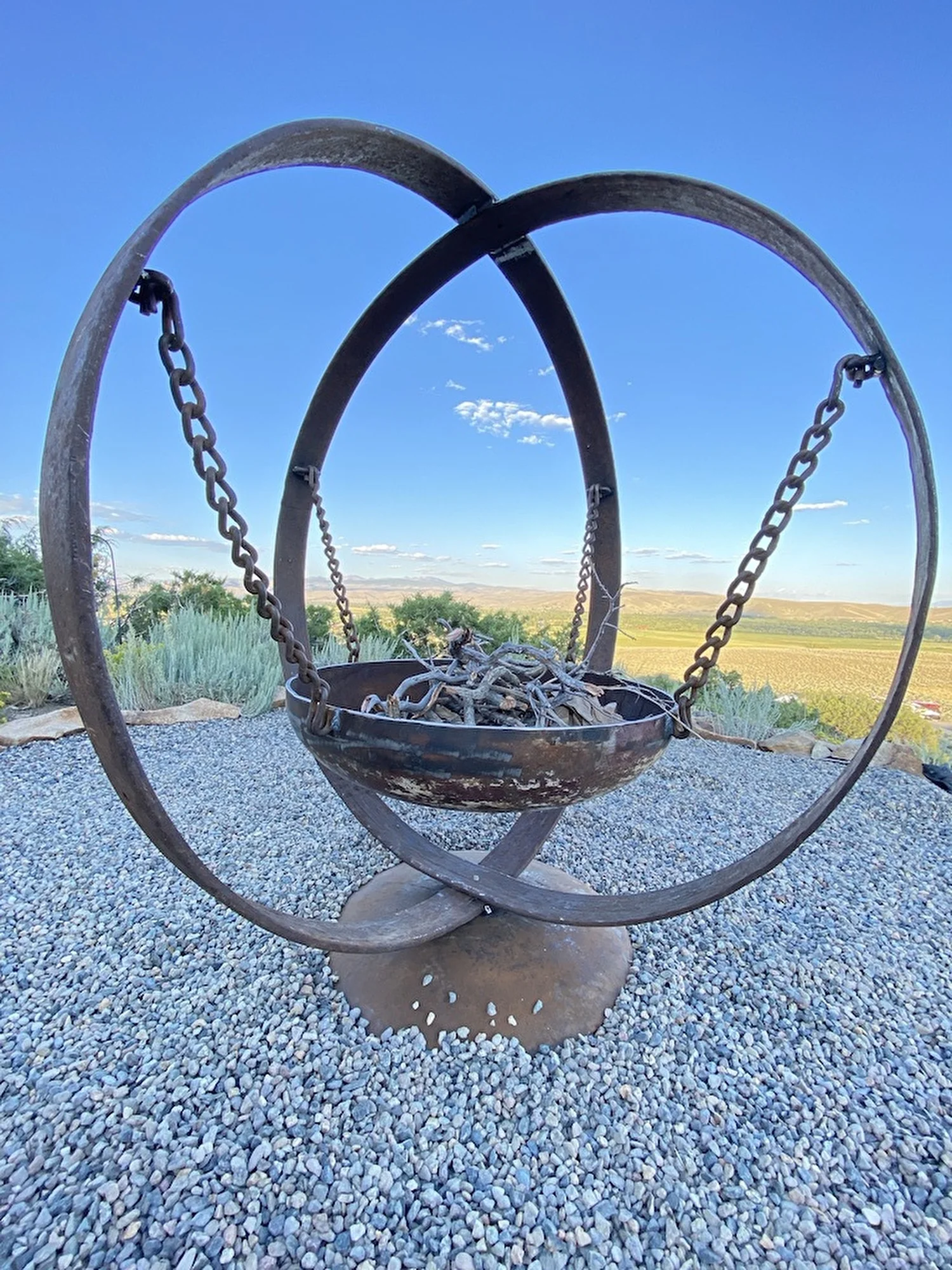 Wagon Wheel Fire Pit, view 3