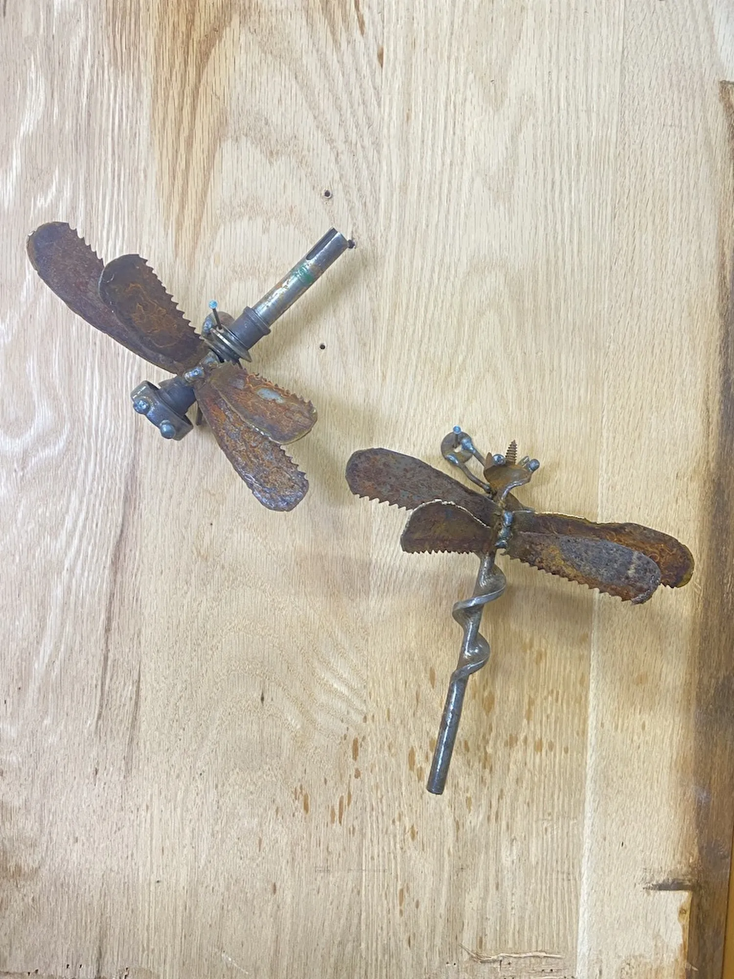 Scrap Dragon Flies, Saw blades, drill bits, gears